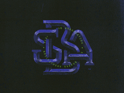 Slab Boxing Association branding design illustration illustrator letters lockup logo pitu typography vector