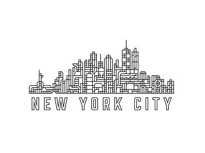 City skylines badge branding design icons identity illustration illustrator logo pitu vector
