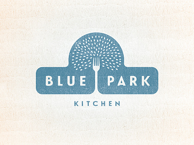 Blue Park Logo branding illustration lockup logo typography