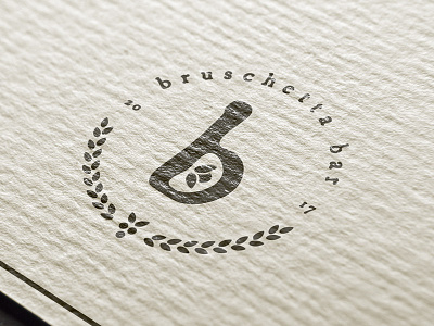 Bruschetta restaurant branding branding illustrator letter lockup logo pitu print typography