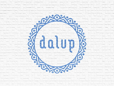 Dalup Logo mockup branding identity illustrator letters lockup logo pitu typography