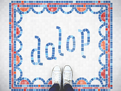 Dalup Logo fauxsaic branding fauxsaic identity letters logo mockup pitu typography