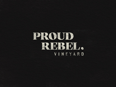 Proud Rebel badge branding letters lockup logo pitu typography