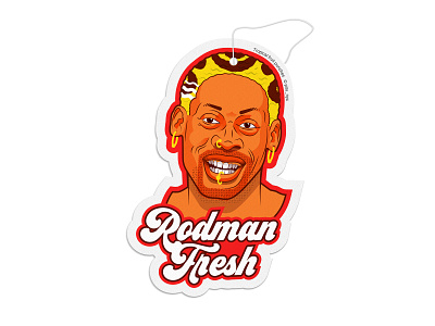 Rodman Fresh badge cartoon design icon illustrator lockup logo pitu print vector