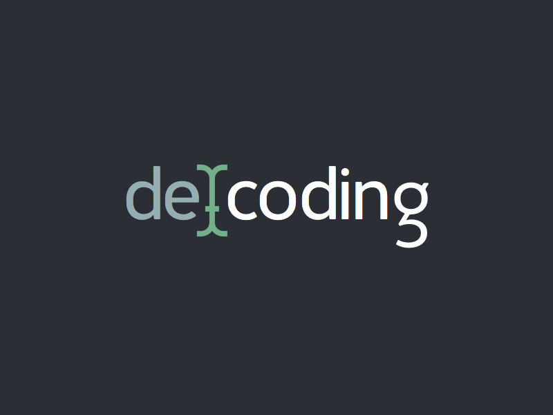 Decoding Logo by Ramóna Barkóczi on Dribbble