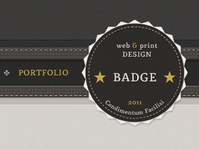 Navigation Bar With Badge badge brown menu navigation bar texture