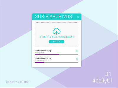 File Upload dailyui ui ux
