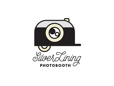 Silver Lining Photobooth branding logo photobooth photography trailer vector