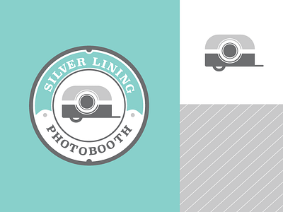 Silver Lining Photobooth Branding branding logo photobooth photography trailer vector