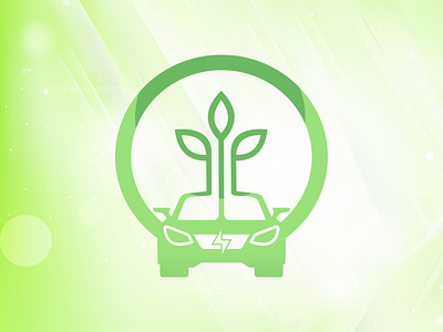 green car car design electric energy green icon illustration logo vector