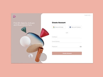 Sign Up Page Ui Design ui