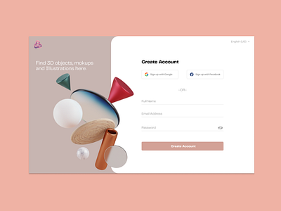 Sign Up Page Ui Design