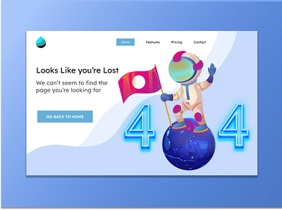 404 Page Design 3d animation branding dailyui design graphic design icon illustration logo motion graphics typography ui ux vector