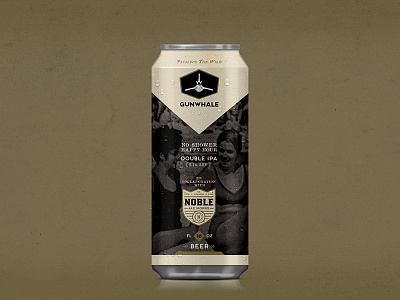 Craft Beer Can -- Gunwhale x Noble Ale Works beer can craft label