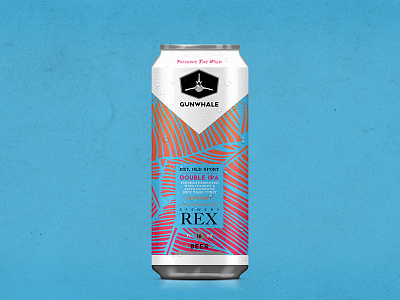 Craft Beer Can -- Gunwhale x Brewery Rex beer can craft label