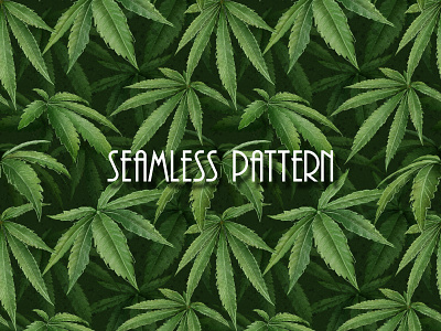cannabis pattern branding cannabis clothes design digitalart digitalpainting food graphic design green illustration leaves nature pattern