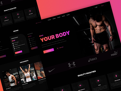 Gym Landing Page Design 🏋️💪🏻