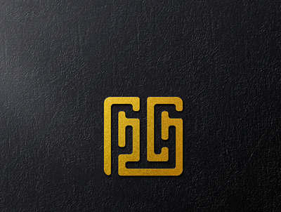 G+G monogram art branding design flat graphic design logo