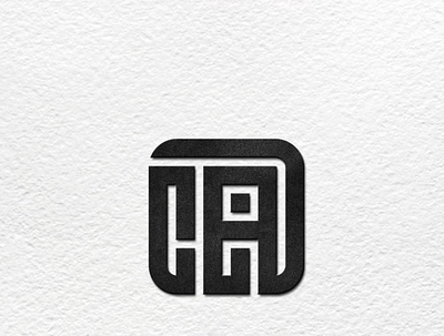 C+A monogram art branding clean design flat graphic design logo ui