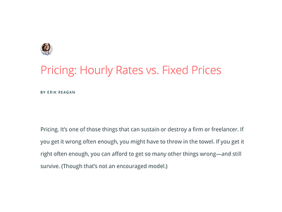 Pricing: Hourly Rates vs. Fixed Prices