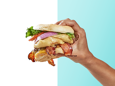 NomNomNom assets bacon bundle burger cheese burger design food hands masked mockups photos sidecar