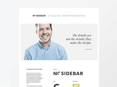 Vertical Style Guide Template by Sidecar for Focus Lab on Dribbble