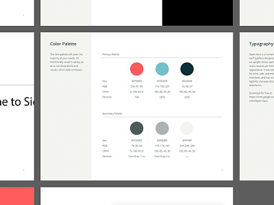 The Digital Style Guidelines assets blue color palette color palette brand brand guidelines guidelines madebysidecar style guide style guide template template