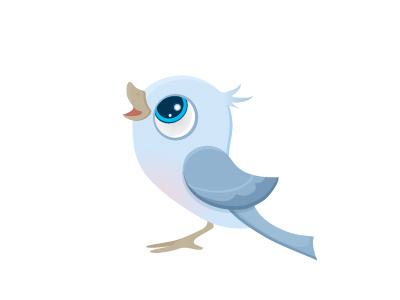 Nightgale bird cartoon cute gray illustration nightgale sparrow vector