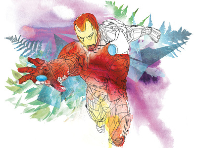 Marvel Trends graphic design illustration watercolor