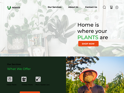 Plantshop landing page #30DaysofDesign #Day1