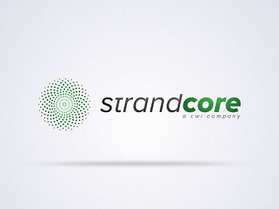 Strandcore cable clean corporate green industrial industry logo metal rope wire