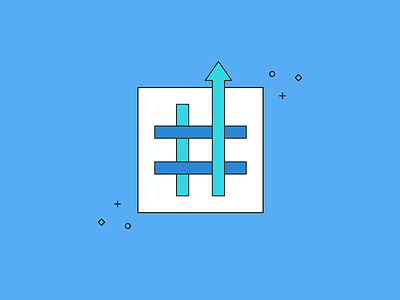 #️⃣ ✨ hashtag illustration minimal popular social social media sparkle trending twitter