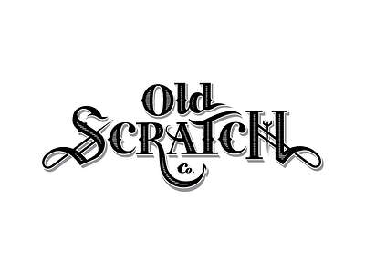 Old Scratch branding identity logo logotype pizza restaurant typography vintage