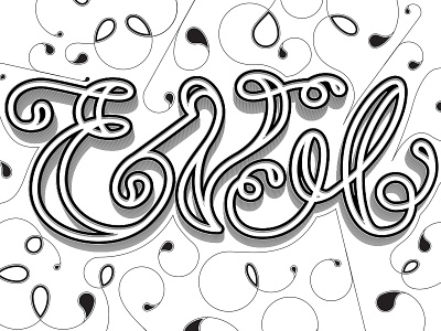 Beautiful Evil evil hand drawn hand type script type typography