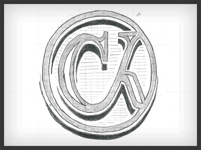 Monogram Meeting Sketch lettering monogram pencil drawing sketch type typography