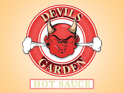 Devils Garden Logo brand identity branding cartoon devil icon logo vector