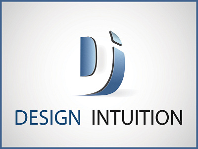 Design Intuition Logo brand identity branding ground reversal identity lettering logo