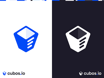 Cubos - Logo design branding isometric logo minimalist typography vector