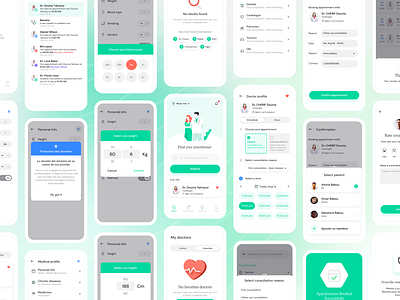 Beesiha redesign - Health app app appointment booking care consultation health healthcare mobile scheddule ui ux