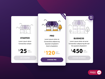 Pricing page [ psd, ai ]