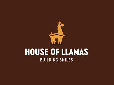 House of Llamas animal brand branding design graphic house icon illustration illustrator llama logo logomark logos type typography vector
