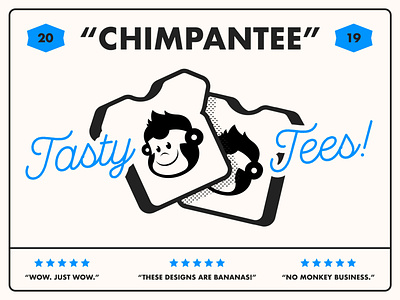 Chimpantee Label brand branding bread chimpanzee design food illustration illustrator label lockup logo monkey packaging type typography vector