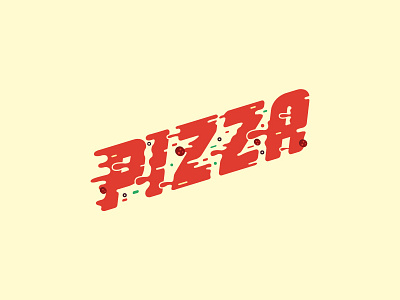 In pizza we crust! branding design drawing food handlettering illustration illustrator lettering pizza type typography vector