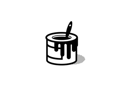 Paint bucket app branding design drawing flat icon illustration illustrator logo ui vector web
