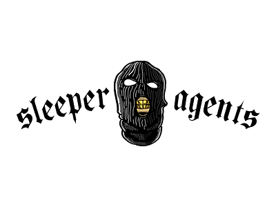 sleeper agents branding design illustration logo promotional