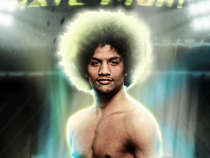 Alex Caceres Super saiyan after effects motion photoshop saiyan super