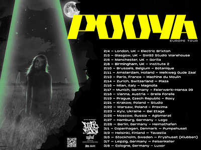 Pouya 2020 Europe tour advertisement design fanart image photoshop promotional