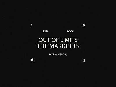 Out of Limits - The Markets albumart brandidentity branding design freelance designer logo typedesign typeface typogaphy vector