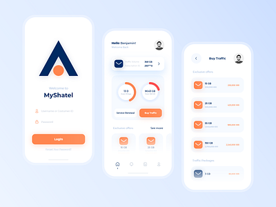 MyShatel App UI Design Concept adobe xd app branding design figma graphic design icon illustration myshatel product design shatel ui ui animation ui design user experience user interface ux ux design web developer website