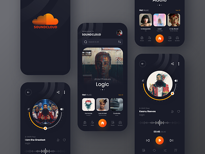 SoundCloud App UI Design Concept